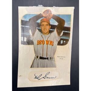 1952 Star Cal Decal Ned Garver St. Louis Browns, Baseball MLB, American League